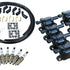 Dragon Fire Performance Custom Fit Tune Up Set Coils Iridium Spark Plugs & Universal LS Ceramic Plug Wires For 2014-2021 Cadillac Chevy & GMC 5.3L 6.2L 6.6L V8 Kit-1393