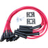 Dragon Fire Retro Race Series Transparent Red Spark Plug Wire Set For 1962-1974 Ford FE 290-428 351C 351M 400M 429 460