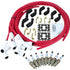 Dragon Fire Performance Custom Fit Tune Up Set With Iridium Spark Plugs and Universal LS Ceramic Plug Wires For 2014-2021 Cadillac Chevy & GMC 5.3L 6.2L 6.6L V8 Kit-1379