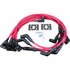 Dragon Fire Retro Race Series Transparent Red Spark Plug Wire Set 135 Degree Boots For 1979-1991 Ford SBF 221 260 289 302 351W