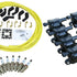 Dragon Fire Performance Custom Fit Tune Up Set Coils Iridium Spark Plugs & Universal LS Ceramic Plug Wires For 2014-2021 Cadillac Chevy & GMC 5.3L 6.2L 6.6L V8 Kit-1366