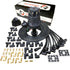 Dragon Fire Performance Pro Series Ready To Run Ignition Distributor Coil and 90° Ceramic Spark Plug Wire Set Compatible with Dodge 273 318 340 360 LA Engines V8