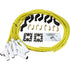 Dragon Fire Retro Series Transparent Yellow White Ceramic Universal LS Spark Plug Wire Set Compatible with Chevrolet GM GMC Chevy LS LSX LS1 LS2 LS3 LS6 LS7 With Round or Square Coils 1999-2017