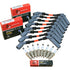 New Dragon Fire Performance Tune Up Set Spark Plugs & Orange Low Ohm Spark Plug Wires For 2003-2008 Saab Buick Isuzu Chevrolet Cadillac GMC Pontiac Hummer V8 LS