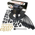 Dragon Fire Performance Black Out Kit All In One HEI Ignition Distributor and 135° Spark Plug Wire Set Compatible with Dodge 273 318 340 360 LA Engines V8