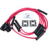 Dragon Fire Retro Race Series Transparent Red Spark Plug Wire Set for Buick and Pontiac 1973-1981 265 301 350 389 400 421 428 455 V8