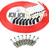 Dragon Fire Performance Custom Fit Tune Up Set With Iridium Spark Plugs and Universal LS Ceramic Plug Wires For 2014-2021 Cadillac Chevy & GMC 5.3L 6.2L 6.6L V8