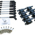 Dragon Fire Performance Tune Up Set Ignition Coils Iridium Spark Plugs and 9.5" Spark Plug Wires For 2014-2021 Cadillac Chevy & GMC 5.3L 6.2L 6.6L V8