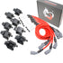 DRAGON FIRE PERFORMANCE Power Pack High Temperature Ceramic Low Ohm Plug Wires and Performance Ignition Coils Compatible With 2000-2010 Mercruiser 496 8.1L HO MAG Engines