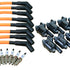 Dragon Fire Performance Tune Up Set With Ignition Coils Iridium Spark Plugs & 9.5" Silicone Sleeved Wires For 2014-2021 Cadillac Chevy & GMC 5.3L 6.2L 6.6L V8  Kit-1350