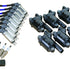 New Dragon Fire Performance Tune Up Set Ignition Coils Iridium Spark Plugs and 8.5" Spark Plug Wires For 2014-2021 Cadillac Chevy and GMC 5.3L 6.2L 6.6L V8 Kit-1273