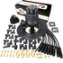 Dragon Fire Performance Pro Series Ready To Run Ignition Distributor Coil and 180° Ceramic Spark Plug Wire Set Compatible with Dodge 273 318 340 360 LA Engines V8