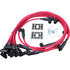Dragon Fire Retro Race Series Transparent Red Spark Plug Wire Set For 1959-1972 Chrysler Dodge Mopar 383 400 413 440 V8