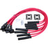 Dragon Fire Retro Race Series Transparent Red Spark Plug Wire Set For 1964-1978 Mopar Dodge 273 318 340 360