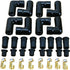 Set of 8 New Dragon Fire Performance Direct Fit 90 Degree Black Ceramic Extreme Heat Spark Plug Wire Boot Conversion Kit For All 8mm / 8.5mm Plug Wires