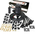 Dragon Fire Performance Pro Series Ready To Run Ignition Distributor Coil & 90° Ceramic Spark Plug Wire Set For Chevy 327 350 427 454 With Tach Drive V8