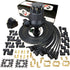 Dragon Fire Performance Pro Series Ready To Run Ignition Distributor Coil and 90° Spark Plug Wire Set Compatible with Dodge 273 318 340 360 LA Engines V8