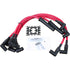Dragon Fire Retro Race Series Transparent Red Spark Plug Wire Set Compatible with Chevy Inline Straight 6 1963-1986   194 230 250 292
