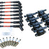 New Dragon Fire Performance Tune Up Set Ignition Coils Iridium Spark Plugs and 9.5" Spark Plug Wires For 2014-2021 Cadillac Chevy and GMC 5.3L 6.2L 6.6L V8  Kit-1348