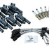 Dragon Fire Performance Tune Up Set Ignition Coils Iridium Spark Plugs and 13" Spark Plug Wires For 2014-2021 Cadillac Chevy & GMC 5.3L 6.2L 6.6L V8 Kit-1255