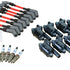 New Dragon Fire Performance Tune Up Set Ignition Coils Iridium Spark Plugs and 9.5" Spark Plug Wires For 2014-2021 Cadillac Chevy and GMC 5.3L 6.2L 6.6L V8  Kit-1323