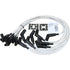 Dragon Fire Retro Race Series Clear Spark Plug Wire Set With 135 Degree Boots For 1965-1985 Chevy Big Block 366 396 427 454 502 V8