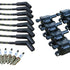 Dragon Fire Performance Tune Up Set Ignition Coils Iridium Spark Plugs & 9.5" Cloth Braided Plug Wires For 2014-2021 Cadillac Chevy & GMC 5.3L 6.2L 6.6L V8  Kit-1330