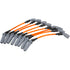 Dragon Fire Performance Street Series Orange Direct Fit 8mm 13" Low Ohm Spark Plug Wire Set For 99-19 Buick Chevy GMC Cadillac Pontiac Hummer LS V8