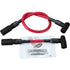Dragon Fire Performance 8.5mm Transparent TRANSLUCENT RED Plug Wire Set for 2000-2017 Harley-Davidson Softail Fatboy