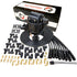 Dragon Fire Performance Black Out Kit All In One HEI Ignition Distributor and 180° Ceramic Spark Plug Wire Set Compatible With Dodge 273 318 340 360 LA Engines V8