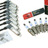 New Dragon Fire Performance Tune Up Set Spark Plugs & 8.5" Vintage Cloth Braided Plug Wires For 2014-2021 Cadillac Chevy & GMC 5.3L 6.2L 6.6L V8