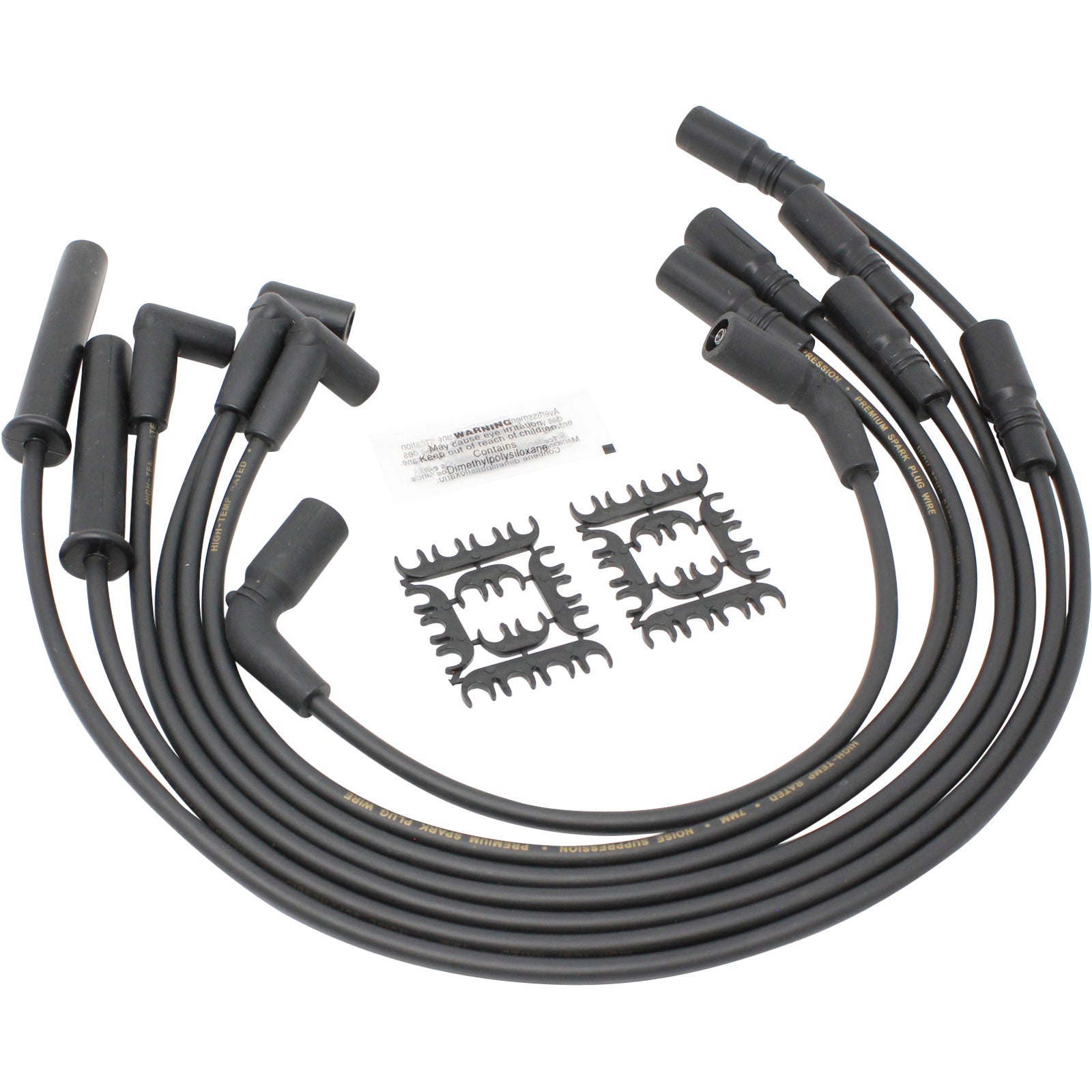 Dragon Fire Performance Vintage Cloth Braided Spark Plug Wire Set - Direct Fit For GM LS V8 (1999-2019)