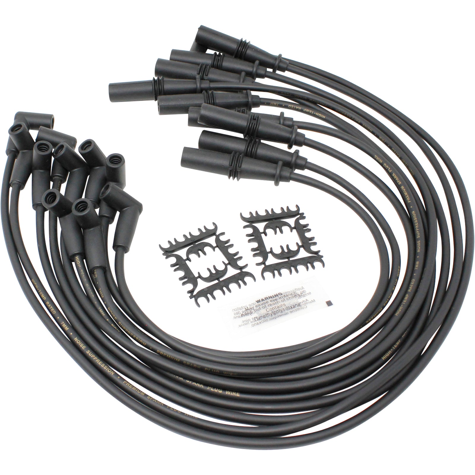 Spark Plug Wire Set for Mopar Big Block 383 400 440 Black Dodge